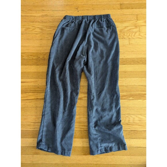 Haband Casual Joe Men's Blue Corduroy Pants Elastic Waist Relaxed Fit Size 40 S - Picture 4 of 4